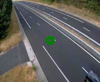 Caméra autoroute A75 à hauteur du col des Issartets en direction de Montpellier