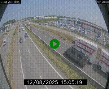 Webcam sur la N165 à hauteur de Caudan, dans le Morbihan.