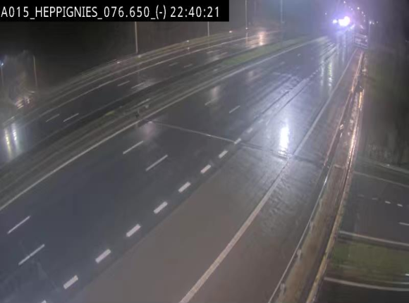 Webcam autoroute Belgique - Heppignies - E42 direction Namur - BK 76.4