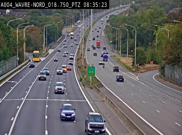 Webcam traffic E411(A4) - BK 18.7 - Bierges (Wavre Nord)