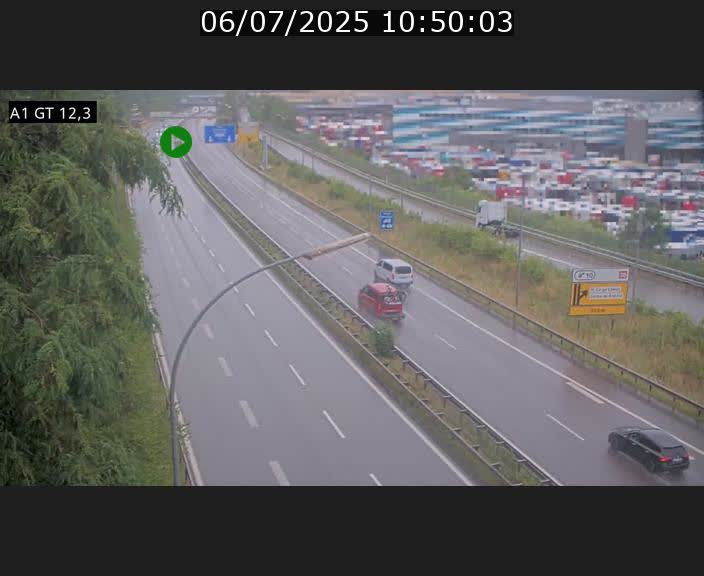 Traffic live webcam Luxembourg Senningerberg - A1 direction Allemagne - BK 12.3