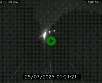 Webcam sur le périphérique de Nantes (N844) entre la Porte de Saint-Luce et la Porte d'Anjou, à l'est de la ville