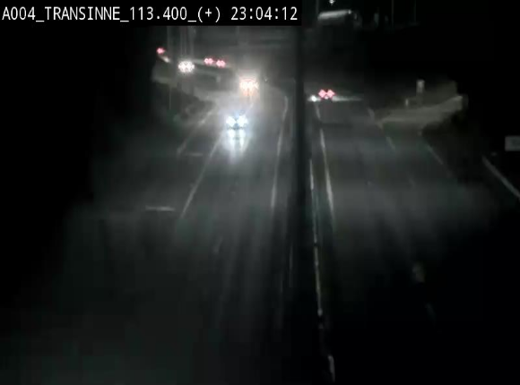 Webcam dans les Ardennes sur l'E411 à hauteur de Transinne. Vue orientée vers le sud de la Belgique