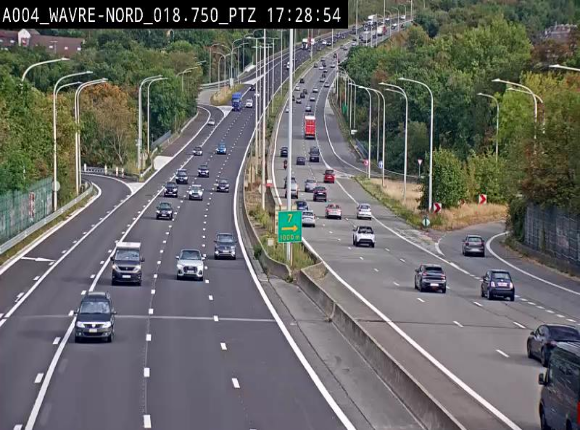 Webcam traffic E411(A4) - BK 18.7 - Bierges (Wavre Nord)