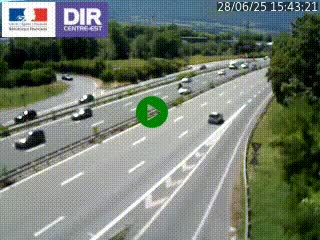 Caméra routière à hauteur de la sortie 15 Chambéry-centre au PK 4,103 en direction d'Albertville