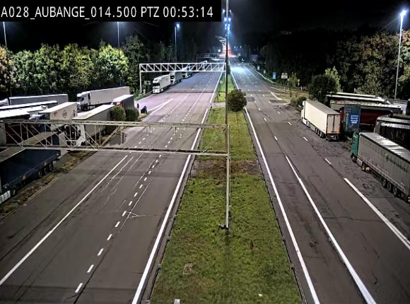 Webcam autoroute Belgique - Aubange - A28 direction Arlon - BK 14