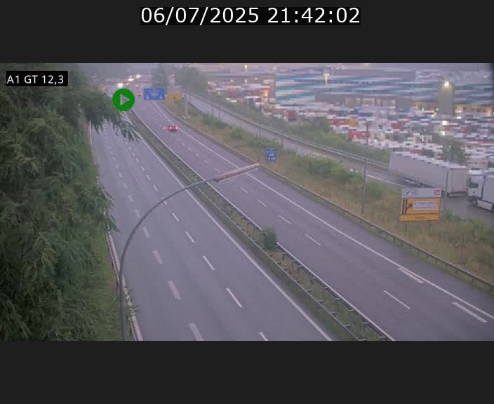 Traffic live webcam Luxembourg Senningerberg - A1 direction Allemagne - BK 12.3