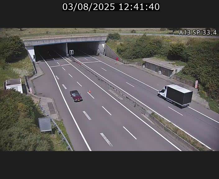 Webcam trafic sur A13 à hauteur d'Altwies en direction de Mondorf-les-bains et en provenance de l'Allemagne
