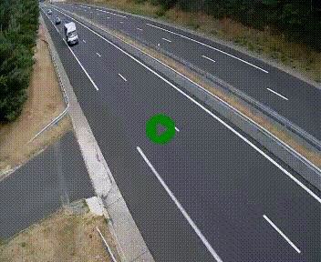 Caméra autoroute A75 à hauteur du col des Issartets en direction de Montpellier