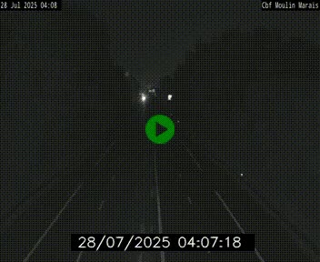 Webcam sur le périphérique de Nantes (N844) entre la Porte de Saint-Luce et la Porte d'Anjou, à l'est de la ville