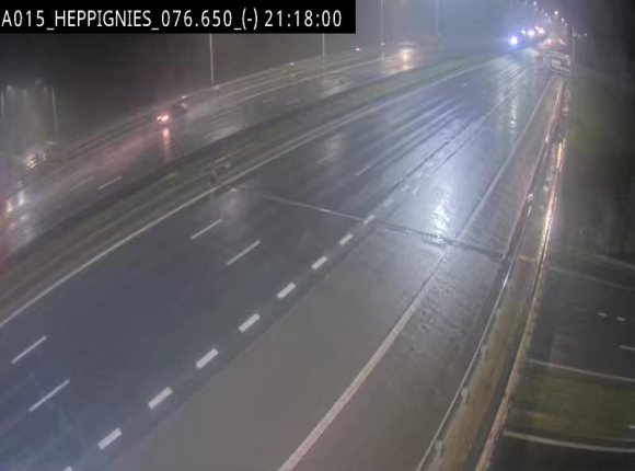 Webcam autoroute Belgique - Heppignies - E42 direction Namur - BK 76.4