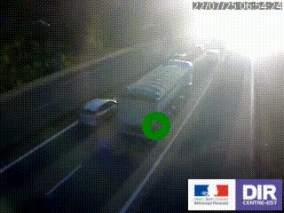 Caméra autoroutière sur l'A47 à hauteur de Givors, a proximité de Lyon. La webcam est orientée vers Lyon