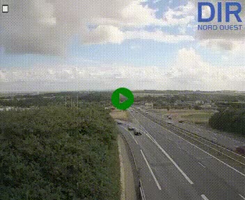 Webcam au début de l'A84 sur le périphérique Ouest de Caen (N814) à hauteur de la sortie 9, Porte de Bretagne