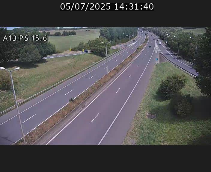 Traffic live webcam Luxembourg Kayl - A13 direction Dudelange - BK 15.6