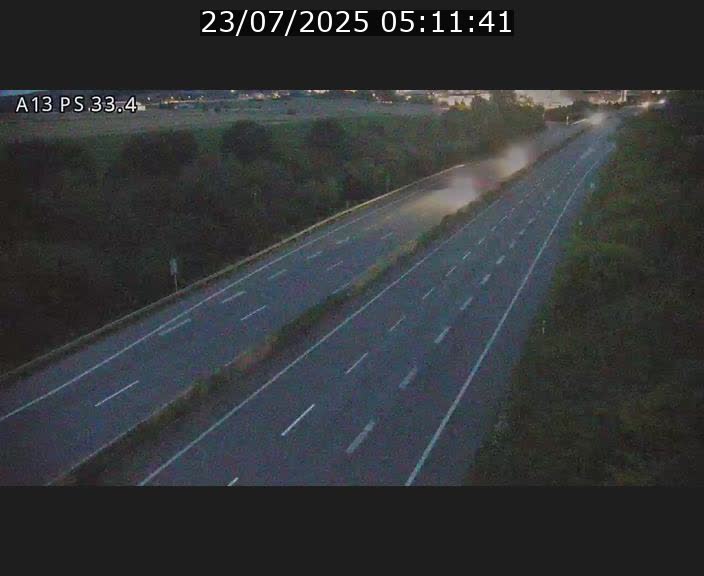 Webcam trafic sur A13 à hauteur de Mondorf-les-Bains en direction d'Altwies
