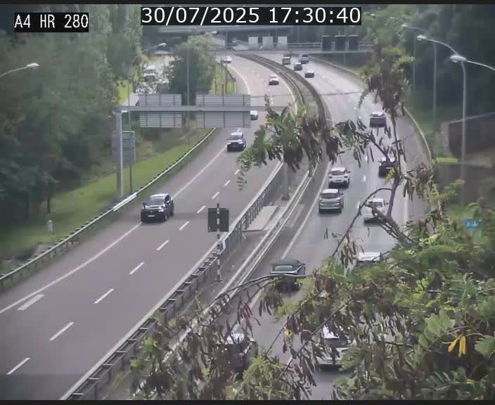 Webcam traffic A4 Luxembourg - BK 0.2 - P+R Bouillon (direction Luxembourg)