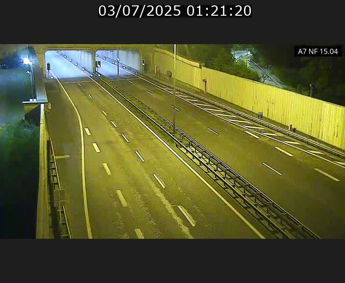 Caméra trafic Luxembourg - A7, Tunnel Mersch, entrée sud, direction Ettelbruck