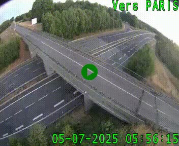 Clone of Caméra routière sur l'autoroute A20 au nord de Limoges, à la jonction avec la N520. Vue orientée vers Paris