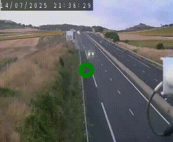 Caméra autoroute A75 à hauteur de Le Crest, en direction de Montpellier