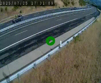 Caméra autoroutière France - A75, Engayresque, entre Millau et Séverac-le-Chateau, en direction de Montpellier