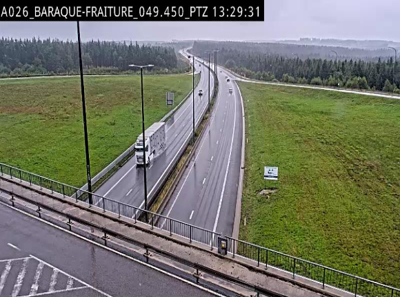 Webcam à la Baraque de Fraiture à la jonction entre l'E25 et la N89 à hauteur de Vielsalm