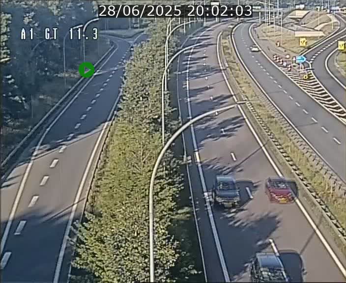 Traffic live webcam Luxembourg Senningerberg - A1 direction Allemagne - BK 11.3