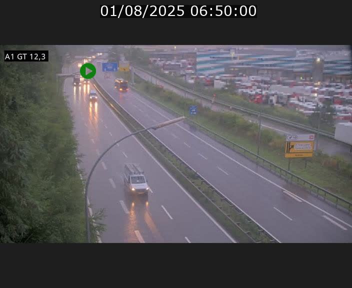 Traffic live webcam Luxembourg Senningerberg - A1 direction Allemagne - BK 12.3