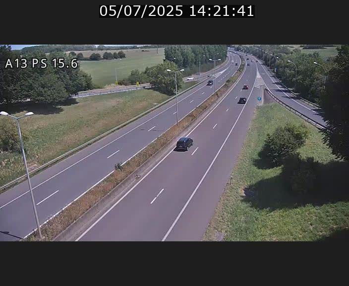 Traffic live webcam Luxembourg Kayl - A13 direction Dudelange - BK 15.6