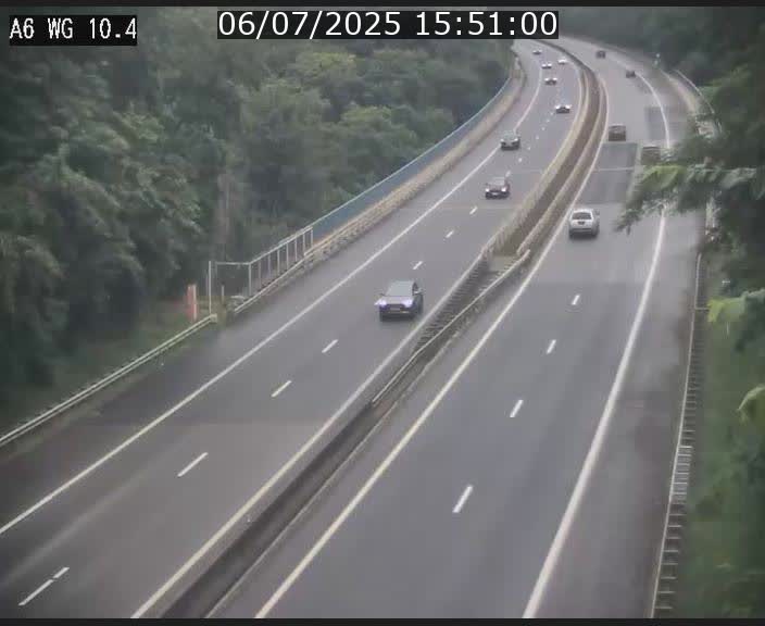 Traffic live webcam Luxembourg Mamer - A6 - BK 10.4 - direction Luxembourg/France/Allemagne