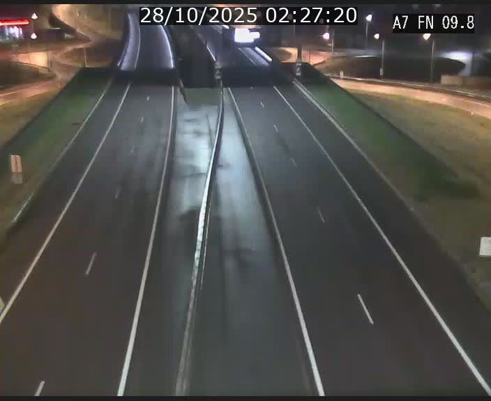 Caméra trafic Luxembourg - A7, Tunnel Gousselerbierg, sortie sud, direction rond-point Lorentzweiler (BK 9.9)