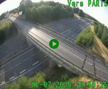 Clone of Caméra routière sur l'autoroute A20 au nord de Limoges, à la jonction avec la N520. Vue orientée vers Paris