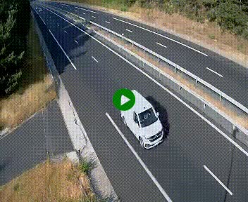 Caméra autoroute A75 à hauteur du col des Issartets en direction de Montpellier