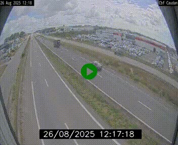 Webcam sur la N165 à hauteur de Caudan, dans le Morbihan.