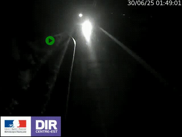 Webcam sur le contournement de Valence, sur la Nationale 7, à la jonction avec la N532, caméra orientée vers Grenoble