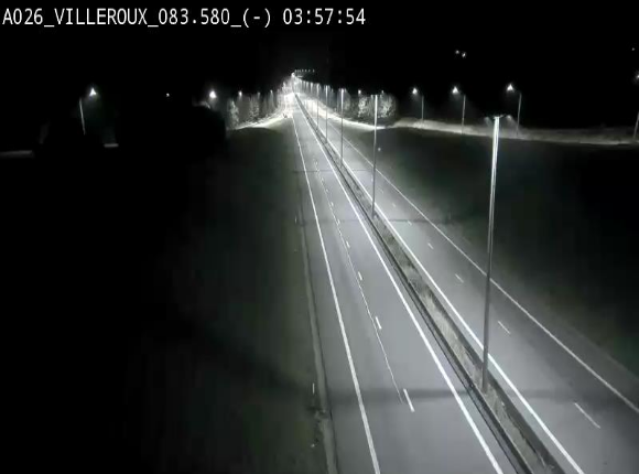 Webcam autoroute A26/E25 à hauteur de Vaux-sur-Sûre, à la jonction avec la N85 en direction de Liège - BK 83.6