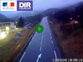 Web cam sur la N90 à Aime, en provenance de Bourg-Saint-Maurice et en direction d'Albertville