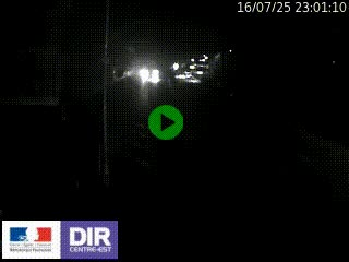 Caméra autoroute sur A6 - Valvert, près de Lyon, en direction de Paris, à hauteur de la sortie 36 Porte du Valvert