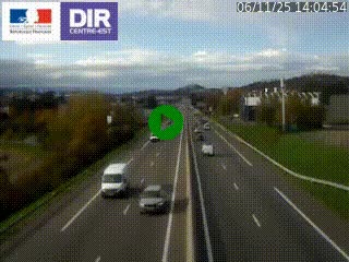 Caméra autoroute à Saint-Etienne (Les Littes) à hauteur du Ikea Saint-Etienne sur l'A72 en direction de Roanne