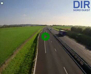 Webcam sur A84 à hauteur de l'échangeur de Poilley avec la N175, au sud d'Avranches