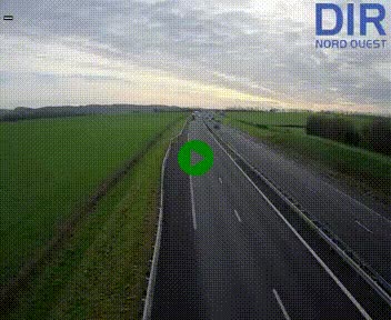 Webcam sur A84 à hauteur de l'échangeur de Poilley avec la N175, au sud d'Avranches