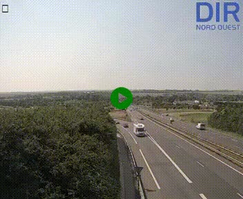 Webcam au début de l'A84 sur le périphérique Ouest de Caen (N814) à hauteur de la sortie 9, Porte de Bretagne