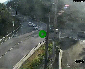 Webcam au carrefour de la croisade, à la jonction entre la N22 et la N320, avant le poste de douane franco-andorrane. Webcam à 1790 mètres d'altitude