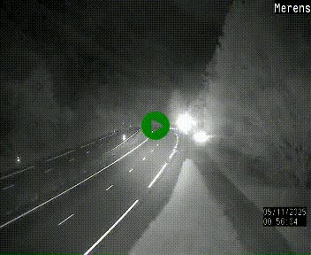 Webcam dans les Pyrénées à hauteur de Mérens-les-Vals sur N320, en direction de Pas de la Casa (Andorre)