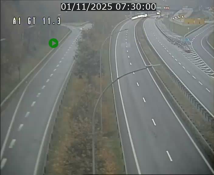 Traffic live webcam Luxembourg Senningerberg - A1 direction Allemagne - BK 11.3