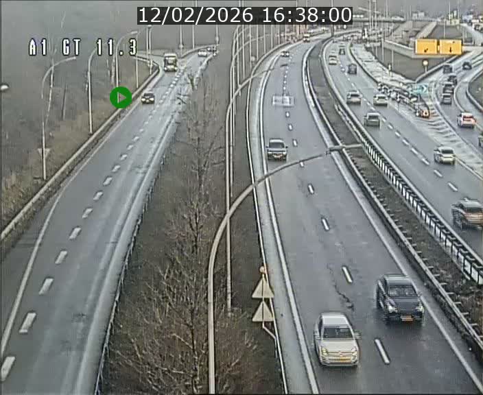 Traffic live webcam Luxembourg Senningerberg - A1 direction Allemagne - BK 11.3