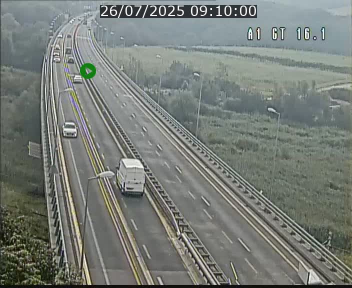 Traffic live webcam Luxembourg Niederanven - A1 direction Allemagne - BK 16.1