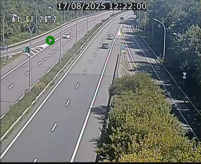 Traffic live webcam Luxembourg Grevenmacher - A1 direction Allemagne - BK 26.2