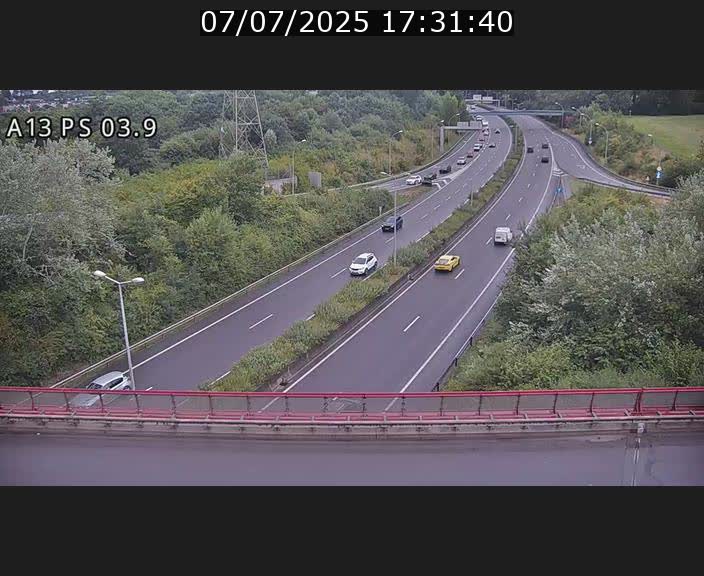 Traffic live webcam Luxembourg Ehlerange - A13 direction Esch-sur-Alzette - BK 6.8