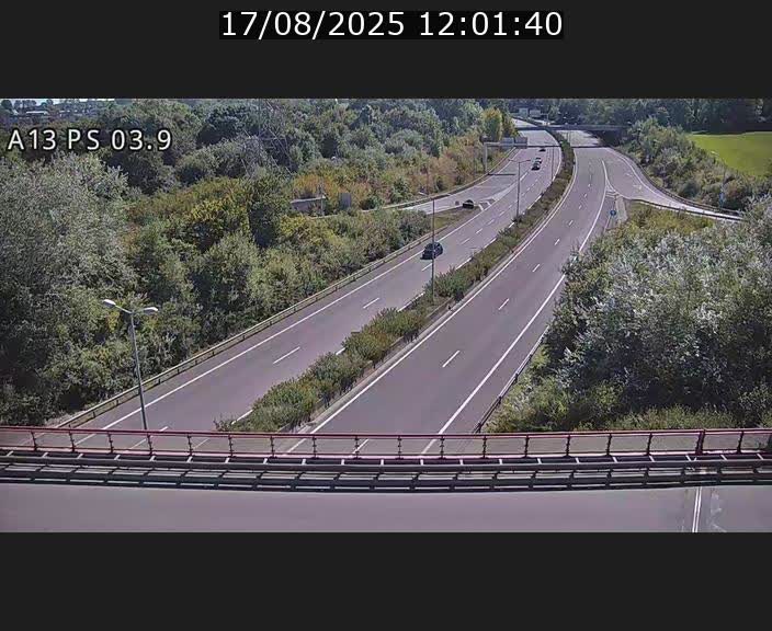 Traffic live webcam Luxembourg Differdange - A13 direction Esch-sur-Alzette - BK 3.9