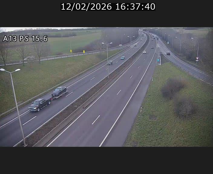 Traffic live webcam Luxembourg Kayl - A13 direction Dudelange - BK 15.6